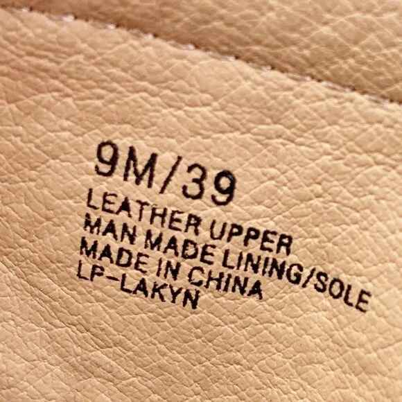 Lucky Brand "Lakyn" Taupe Perforated Peep Toe Ankle Boots/Booties Women's Size 9 - Picture 9 of 11